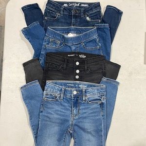 Girls size 5T jeans / jeggings bundle